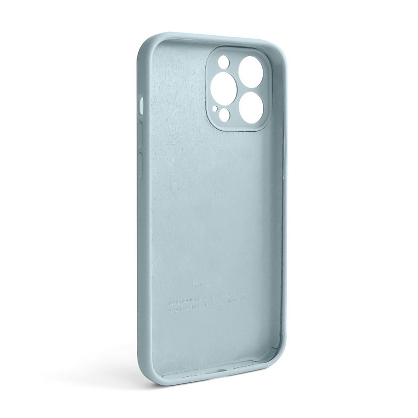 Чехол Full Silicone Case для Apple iPhone 13 Pro Max sky blue (58) закрытая камера (без логотипа)