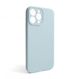 Чехол Full Silicone Case для Apple iPhone 13 Pro Max sky blue (58) закрытая камера (без логотипа)