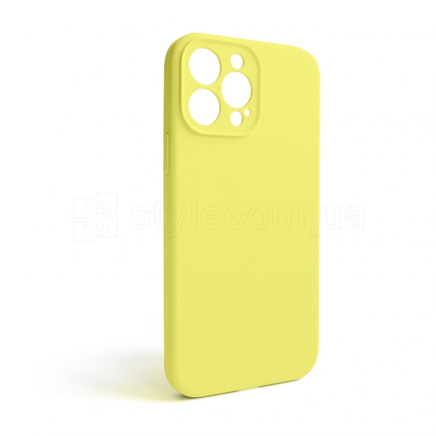 Чехол Full Silicone Case для Apple iPhone 13 Pro Max flash lime (41) закрытая камера (без логотипа)