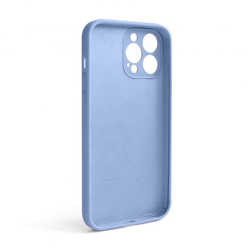 Чохол Full Silicone Case для Apple iPhone 13 Pro Max light blue (05) закрита камера (без логотипу)
