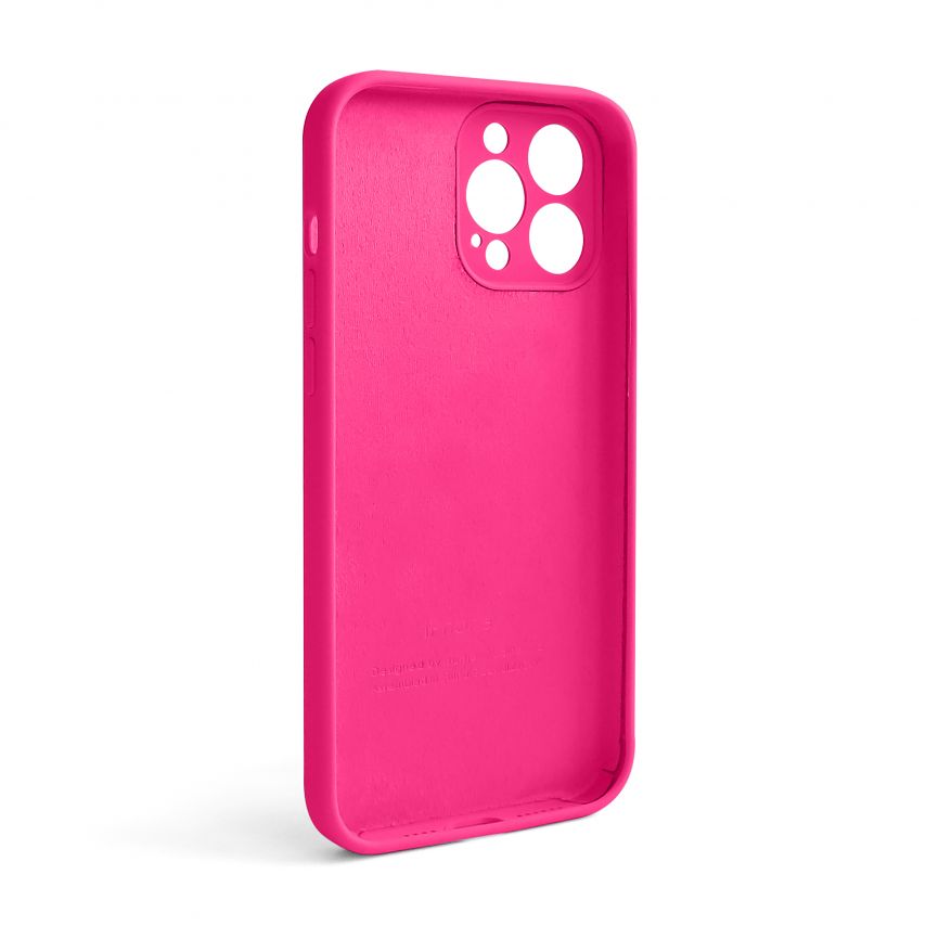 Чехол Full Silicone Case для Apple iPhone 13 Pro Max shiny pink (38) закрытая камера (без логотипа)