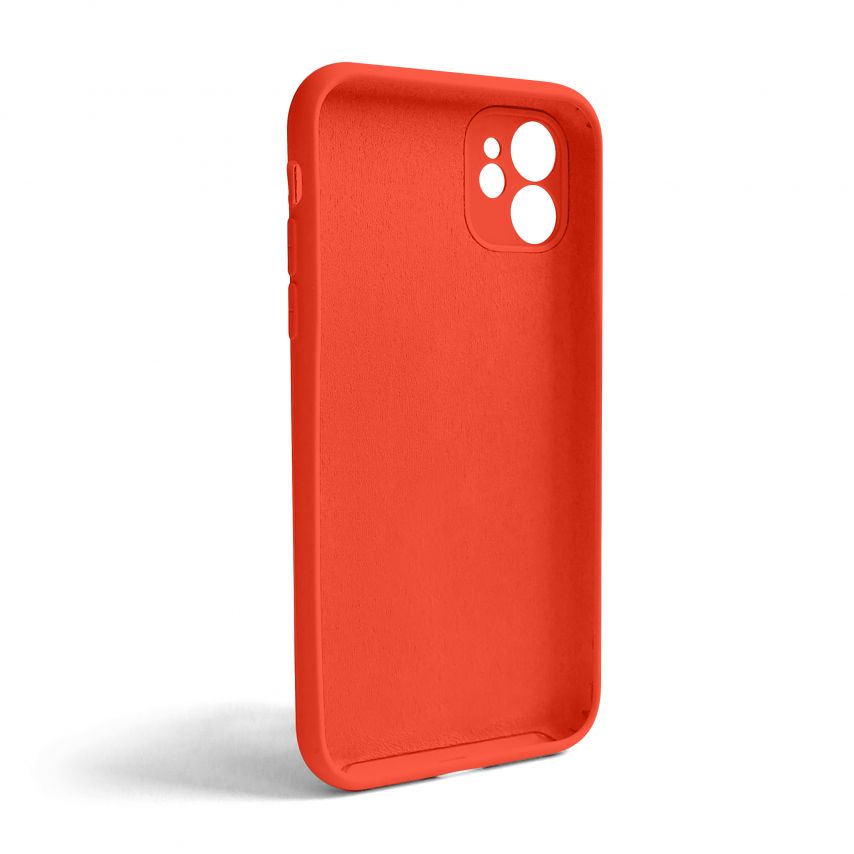 Чехол Full Silicone Case для Apple iPhone 11 orange (13) закрытая камера (без логотипа)