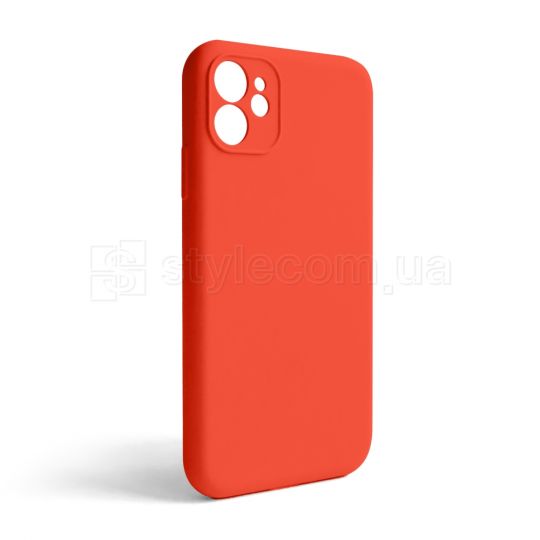Чехол Full Silicone Case для Apple iPhone 11 orange (13) закрытая камера (без логотипа)