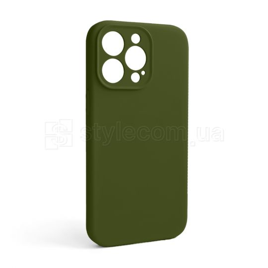 Чехол Full Silicone Case для Apple iPhone 13 Pro army green (45) закрытая камера (без логотипа)