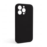 Чехол Full Silicone Case для Apple iPhone 13 Pro black (18) закрытая камера (без логотипа)