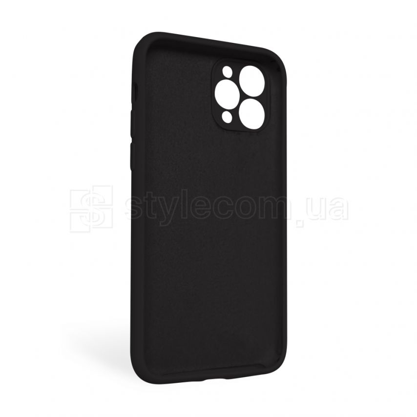 Чехол Full Silicone Case для Apple iPhone 11 Pro Max black (18) закрытая камера (без логотипа)