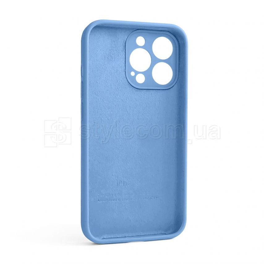 Чохол Full Silicone Case для Apple iPhone 13 Pro cornflower (53) закрита камера (без логотипу)