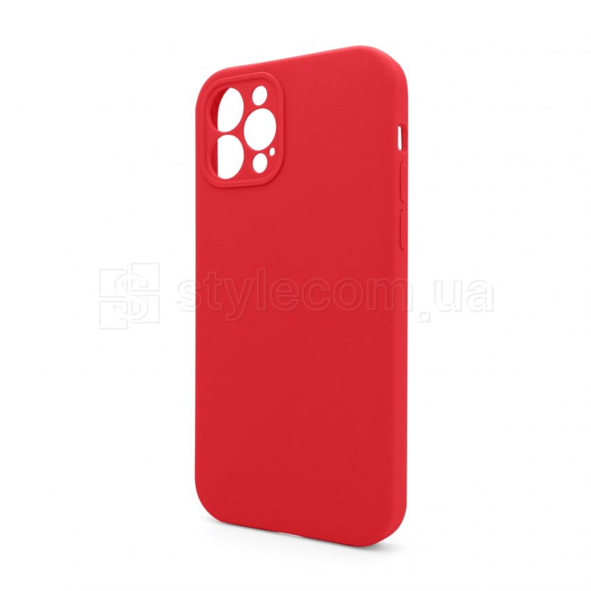 Чехол Full Silicone Case для Apple iPhone 12 Pro red (14) закрытая камера (без логотипа)