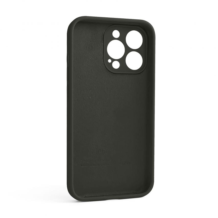 Чохол Full Silicone Case для Apple iPhone 13 Pro dark olive (35) закрита камера (без логотипу)