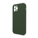 Чехол Full Silicone Case для Apple iPhone 12 Pro Max atrovirens green (54) закрытая камера (без логотипа)