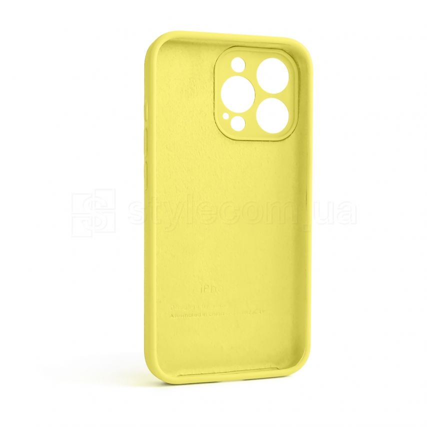 Чехол Full Silicone Case для Apple iPhone 13 Pro flash lime (41) закрытая камера (без логотипа)