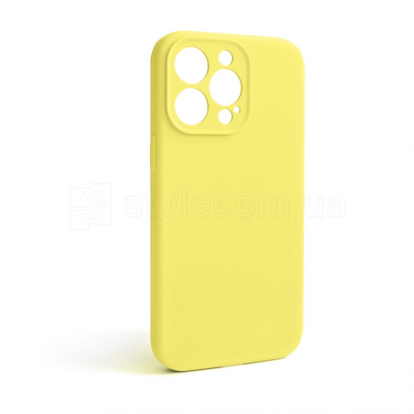 Чехол Full Silicone Case для Apple iPhone 13 Pro flash lime (41) закрытая камера (без логотипа)