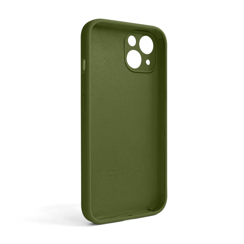 Чохол Full Silicone Case для Apple iPhone 13 army green (45) закрита камера (без логотипу)