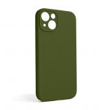 Чохол Full Silicone Case для Apple iPhone 13 army green (45) закрита камера (без логотипу)