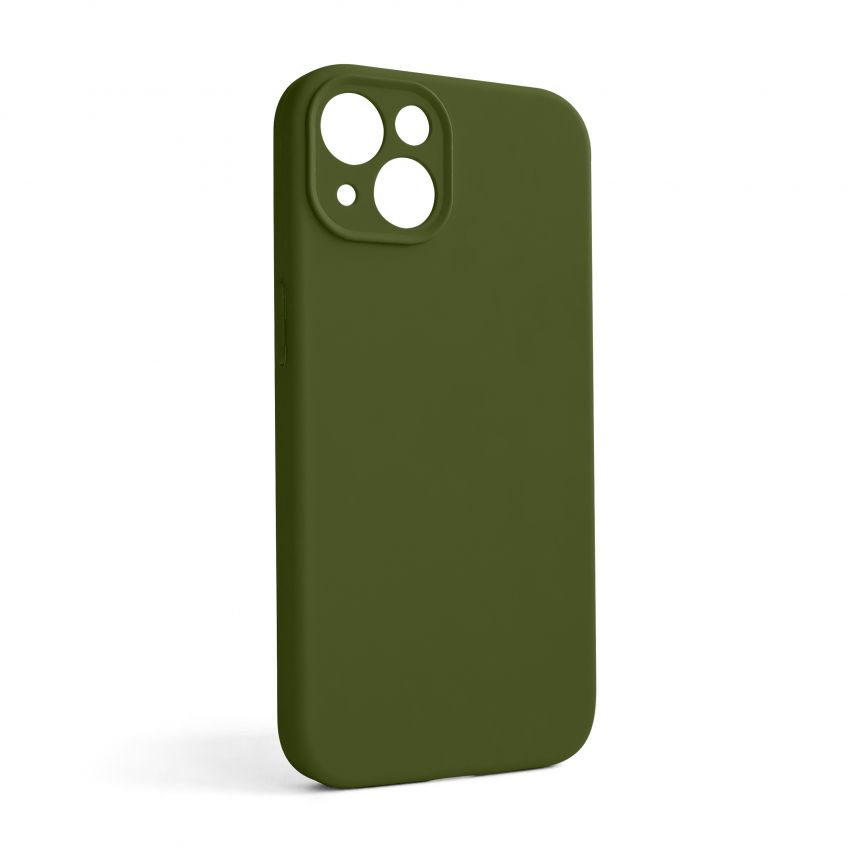 Чохол Full Silicone Case для Apple iPhone 13 army green (45) закрита камера (без логотипу)