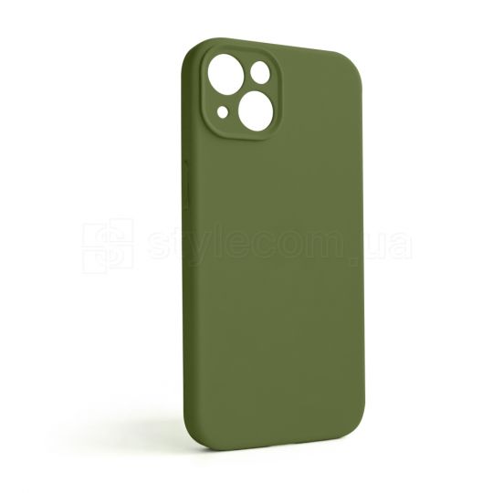 Чехол Full Silicone Case для Apple iPhone 13 army green (45) закрытая камера (без логотипа)