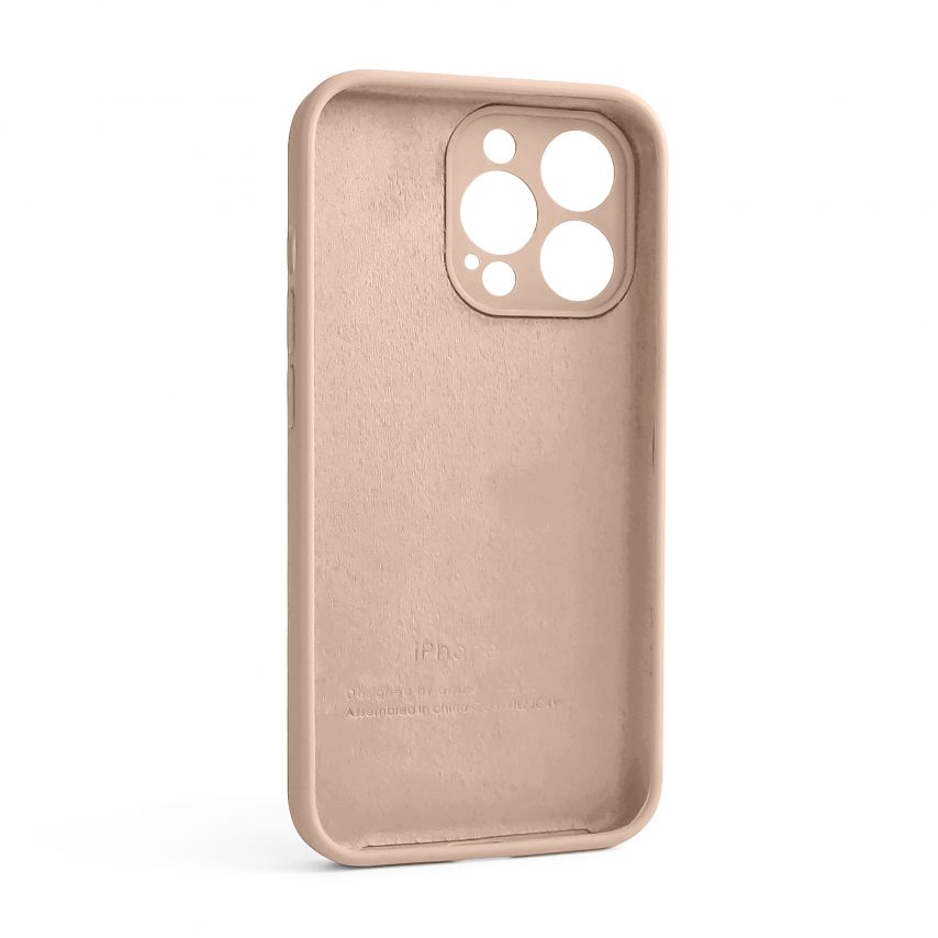 Чохол Full Silicone Case для Apple iPhone 13 Pro nude (19) закрита камера (без логотипу)