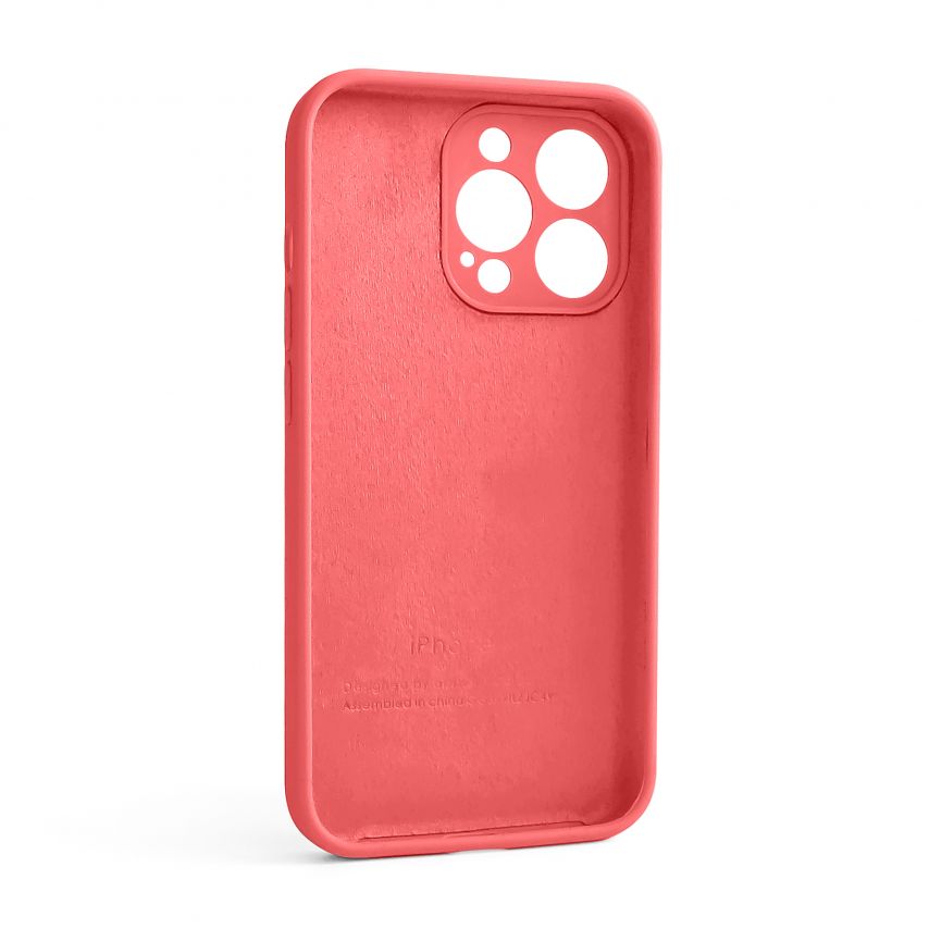 Чохол Full Silicone Case для Apple iPhone 13 Pro peach (30) закрита камера (без логотипу)