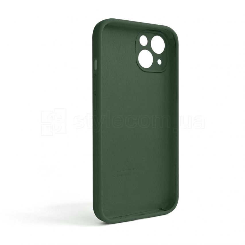 Чехол Full Silicone Case для Apple iPhone 13 atrovirens green (54) закрытая камера (без логотипа)