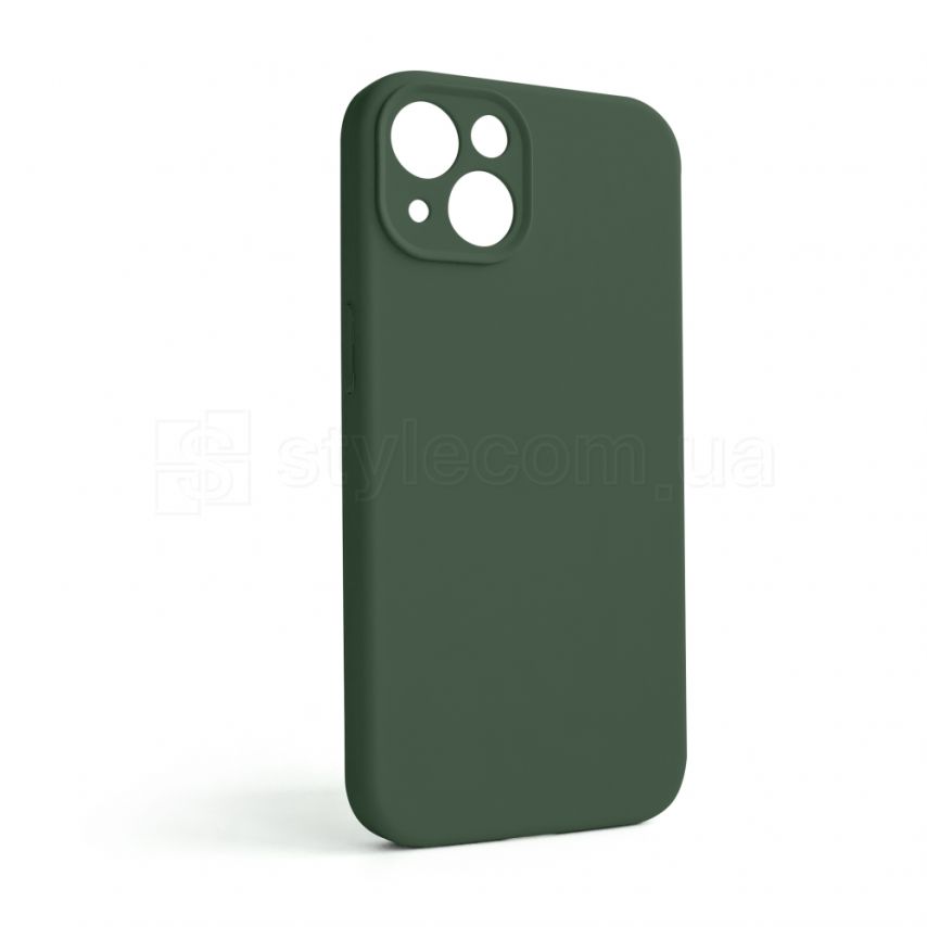 Чехол Full Silicone Case для Apple iPhone 13 atrovirens green (54) закрытая камера (без логотипа)