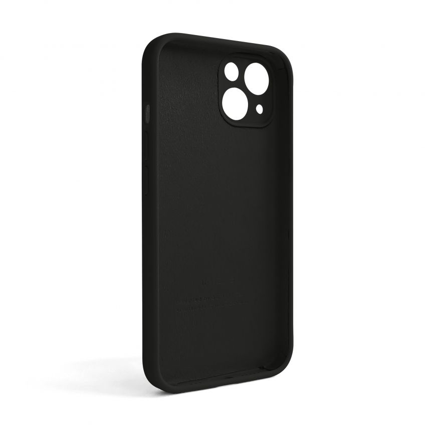 Чехол Full Silicone Case для Apple iPhone 13 black (18) закрытая камера (без логотипа)