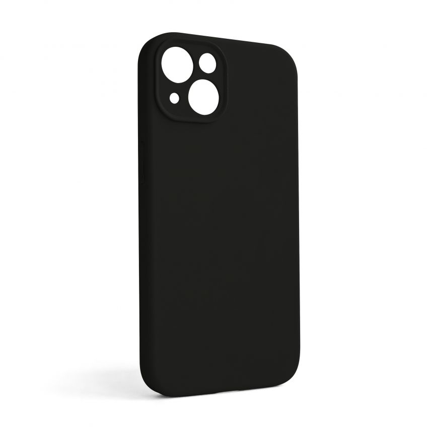 Чехол Full Silicone Case для Apple iPhone 13 black (18) закрытая камера (без логотипа)