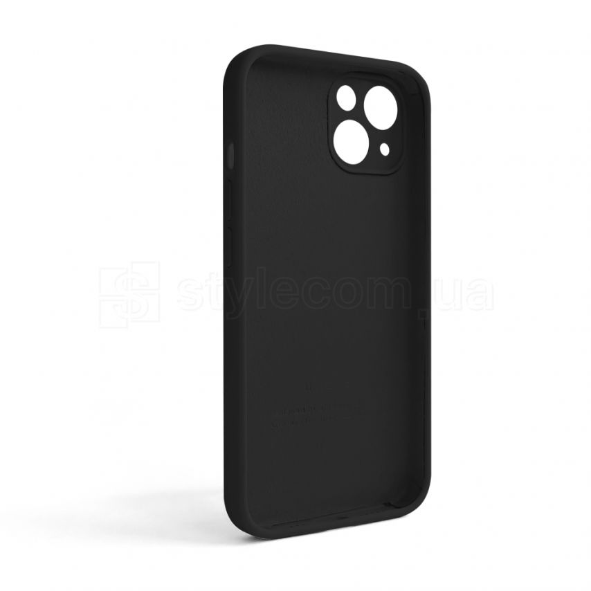 Чохол Full Silicone Case для Apple iPhone 13 black (18) закрита камера (без логотипу)