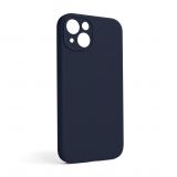 Чохол Full Silicone Case для Apple iPhone 13 dark blue (08) закрита камера (без логотипу)