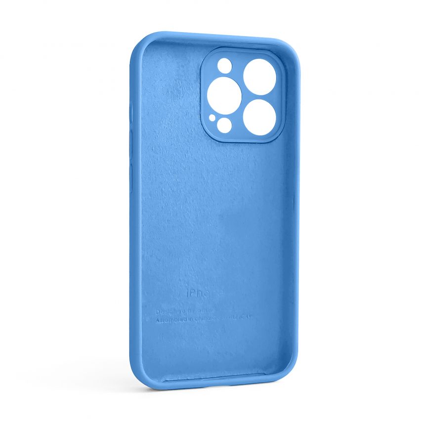 Чохол Full Silicone Case для Apple iPhone 13 Pro royal blue (03) закрита камера (без логотипу)