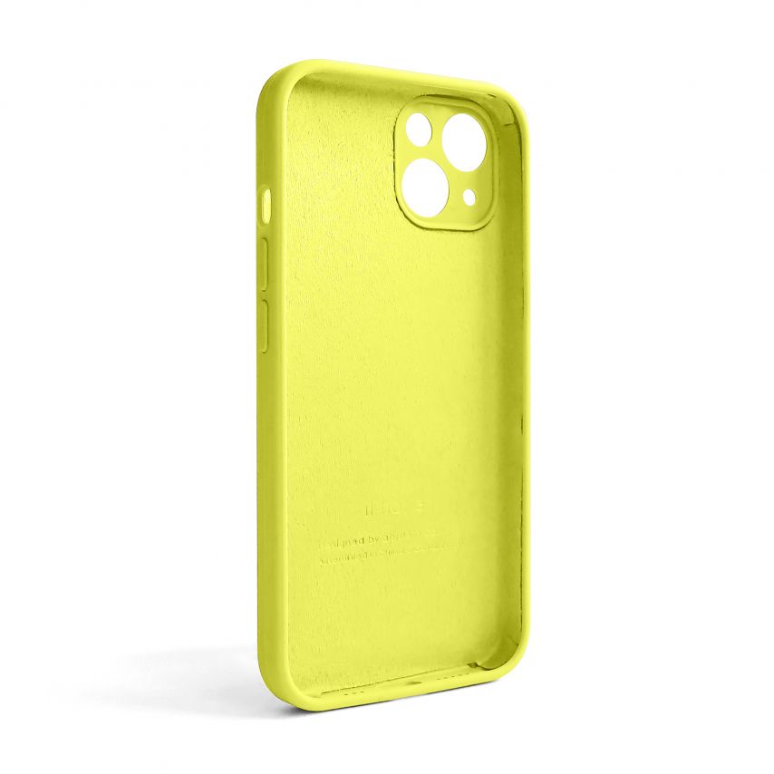 Чохол Full Silicone Case для Apple iPhone 13 flash lime (41) закрита камера (без логотипу)