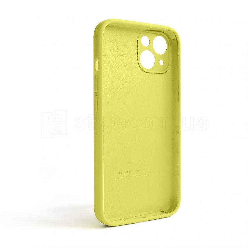 Чехол Full Silicone Case для Apple iPhone 13 flash lime (41) закрытая камера (без логотипа)