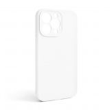 Чохол Full Silicone Case для Apple iPhone 13 Pro white (09) закрита камера (без логотипу)