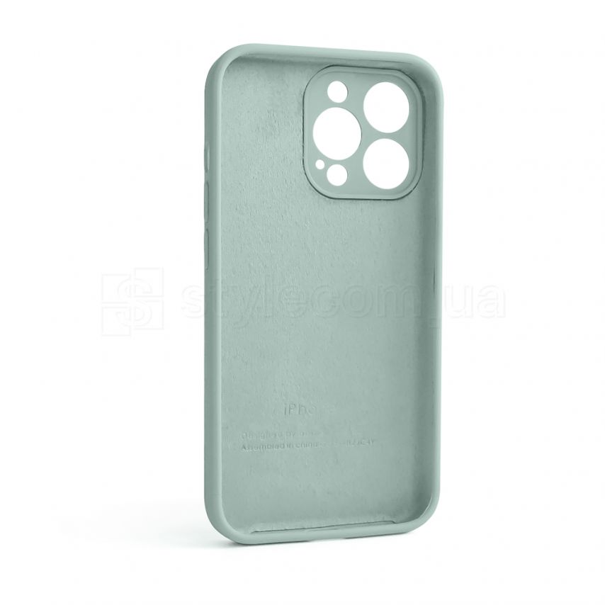 Чехол Full Silicone Case для Apple iPhone 13 Pro turquoise (17) закрытая камера (без логотипа)