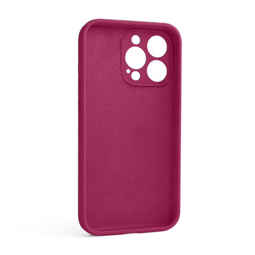 Чехол Full Silicone Case для Apple iPhone 13 Pro pomegranate (59) закрытая камера (без логотипа)