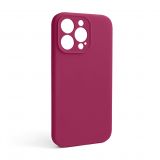 Чехол Full Silicone Case для Apple iPhone 13 Pro pomegranate (59) закрытая камера (без логотипа)