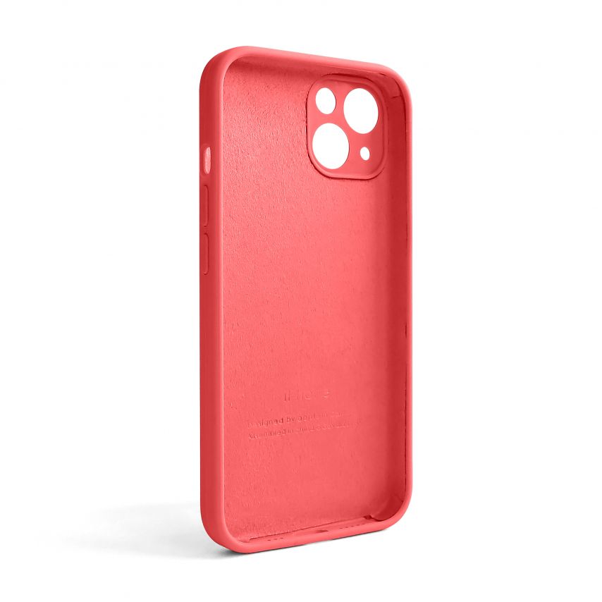 Чохол Full Silicone Case для Apple iPhone 13 peach (30) закрита камера (без логотипу)