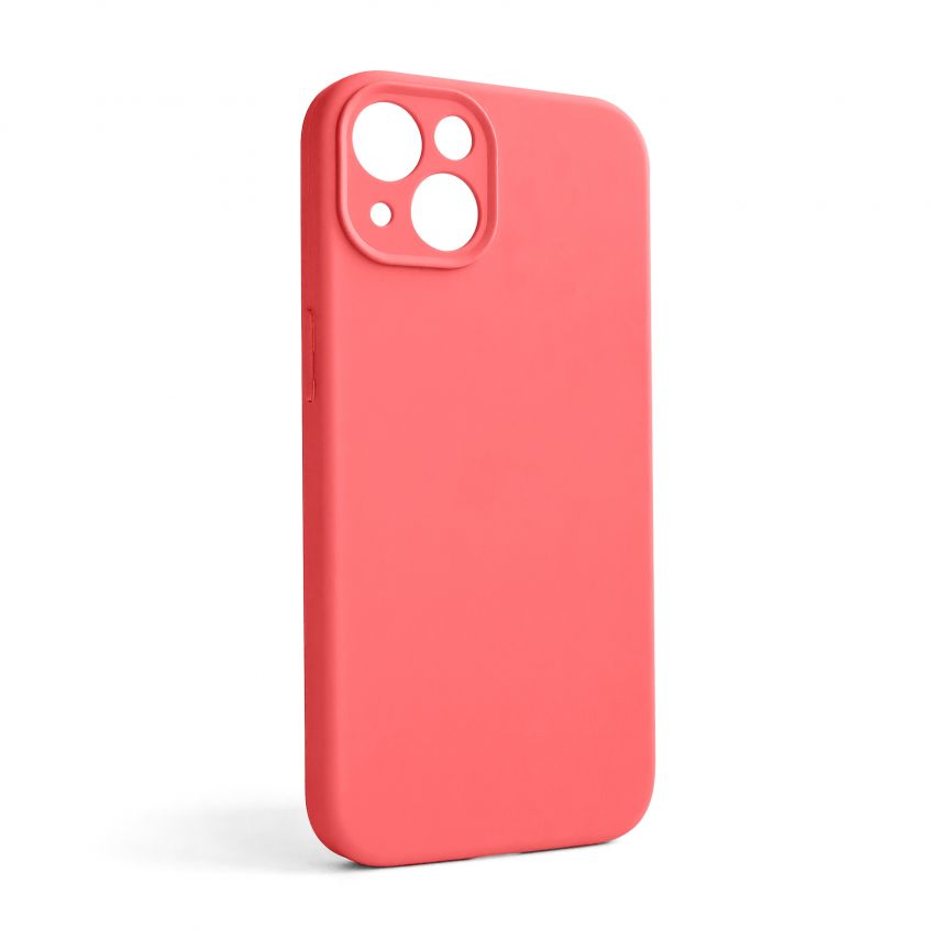 Чохол Full Silicone Case для Apple iPhone 13 peach (30) закрита камера (без логотипу)