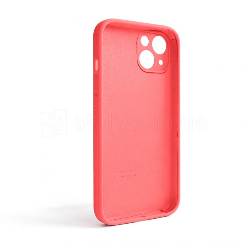 Чехол Full Silicone Case для Apple iPhone 13 peach (30) закрытая камера (без логотипа)
