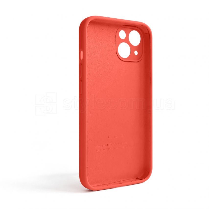 Чехол Full Silicone Case для Apple iPhone 13 orange (13) закрытая камера (без логотипа)