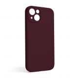 Чехол Full Silicone Case для Apple iPhone 13 plum (57) закрытая камера (без логотипа)