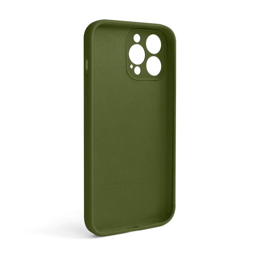 Чехол Full Silicone Case для Apple iPhone 13 Pro Max army green (45) закрытая камера (без логотипа)