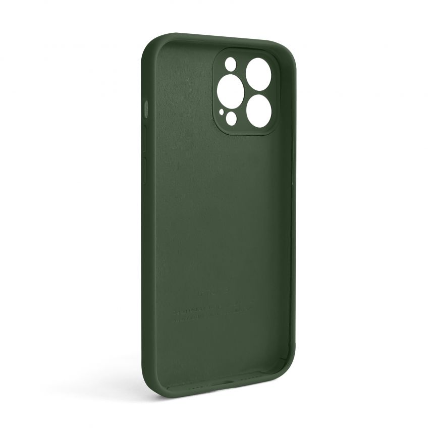 Чехол Full Silicone Case для Apple iPhone 13 Pro Max atrovirens green (54) закрытая камера (без логотипа)