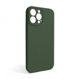 Чехол Full Silicone Case для Apple iPhone 13 Pro Max atrovirens green (54) закрытая камера (без логотипа)
