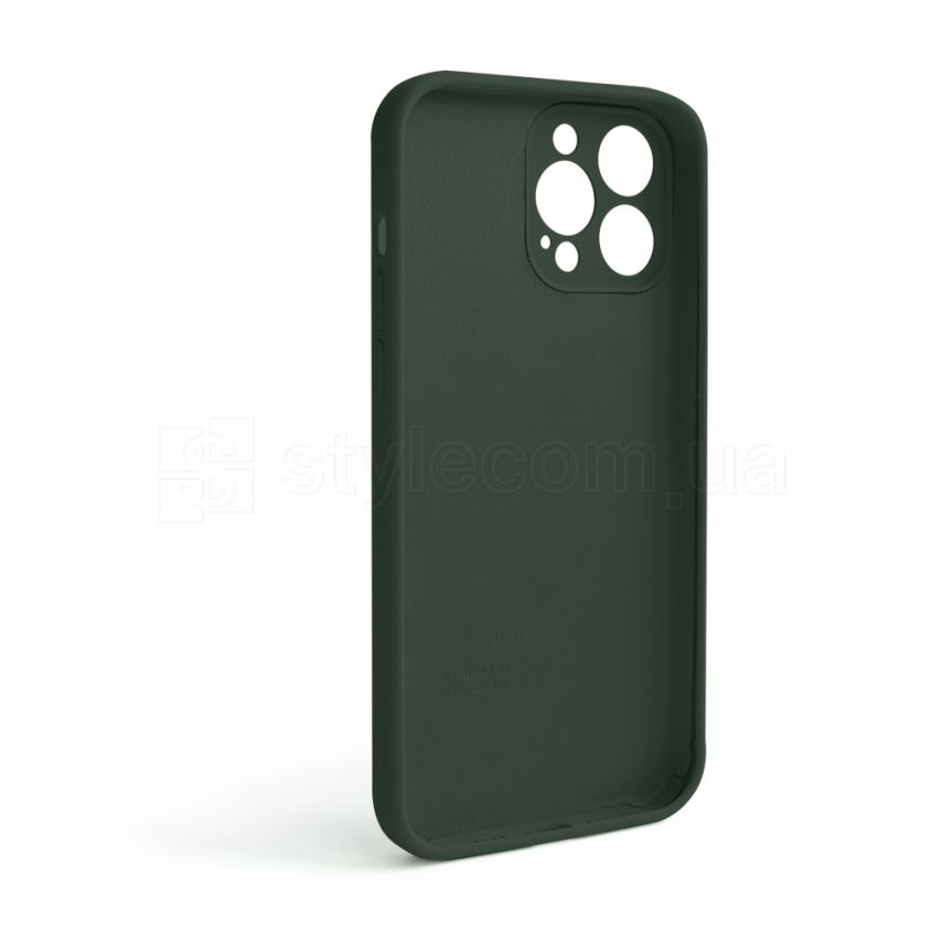 Чехол Full Silicone Case для Apple iPhone 13 Pro Max atrovirens green (54) закрытая камера (без логотипа)