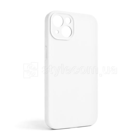 Чехол Full Silicone Case для Apple iPhone 13 white (09) закрытая камера (без логотипа)