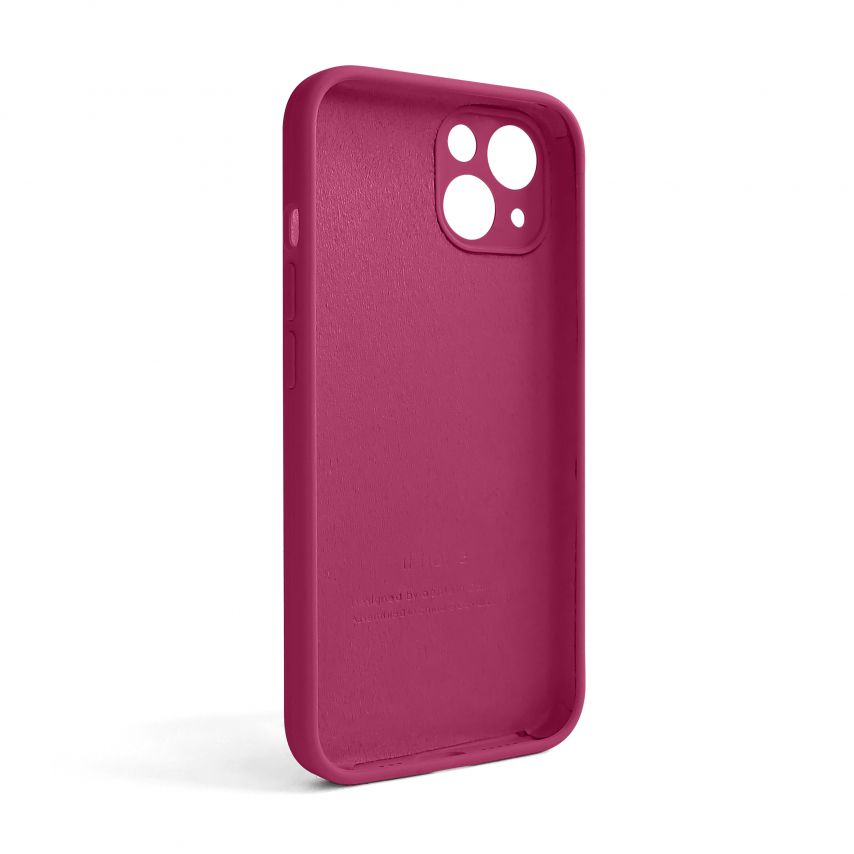 Чохол Full Silicone Case для Apple iPhone 13 pomegranate (59) закрита камера (без логотипу)