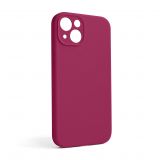 Чохол Full Silicone Case для Apple iPhone 13 pomegranate (59) закрита камера (без логотипу)