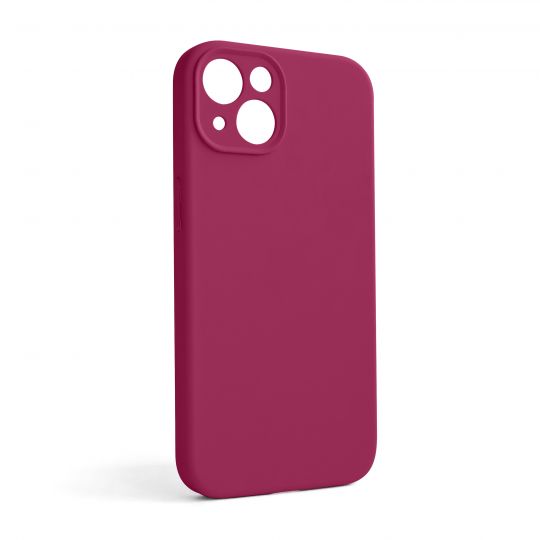 Чохол Full Silicone Case для Apple iPhone 13 pomegranate (59) закрита камера (без логотипу)