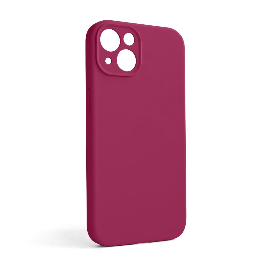 Чохол Full Silicone Case для Apple iPhone 13 pomegranate (59) закрита камера (без логотипу)