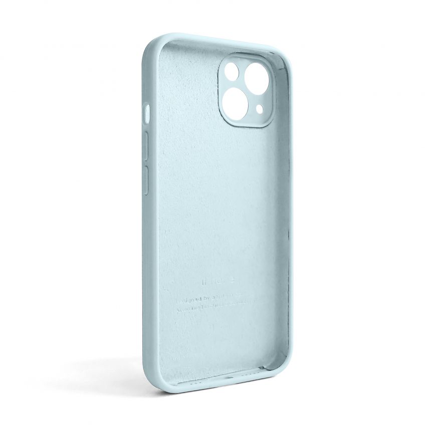 Чохол Full Silicone Case для Apple iPhone 13 sky blue (58) закрита камера (без логотипу)